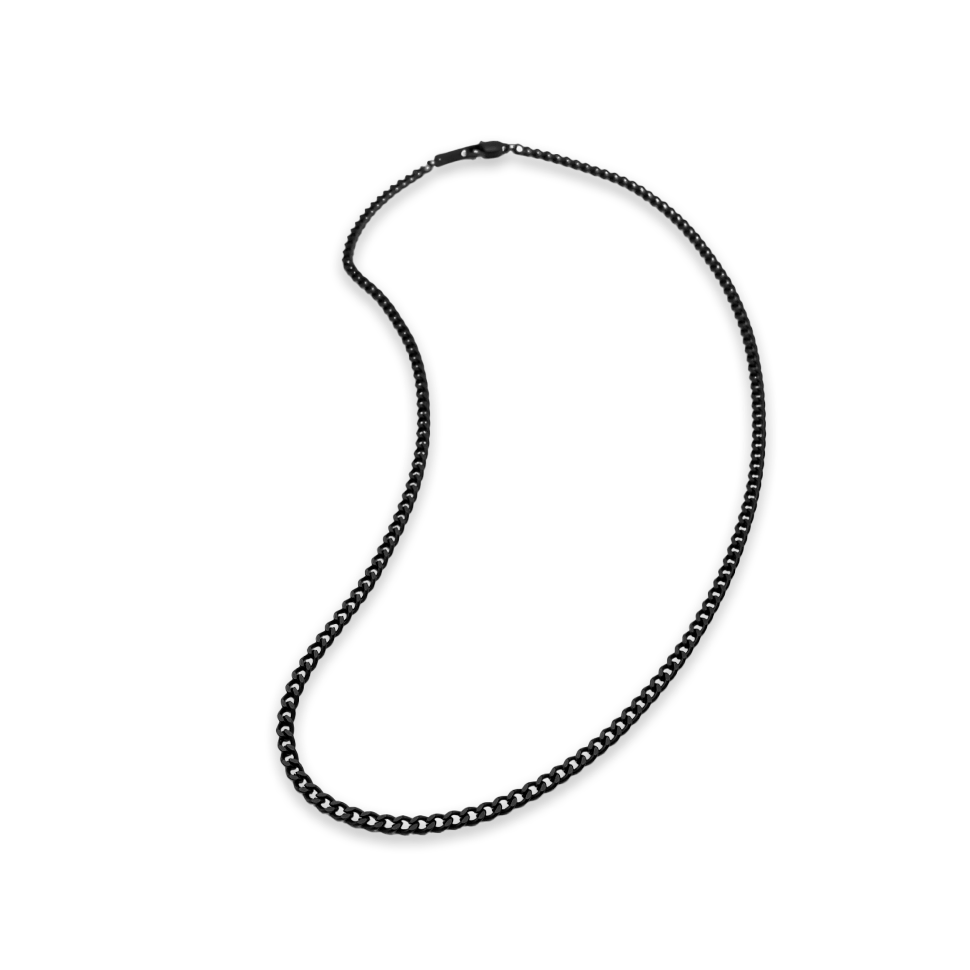 BLACK CURB CHAIN - 3.8MM