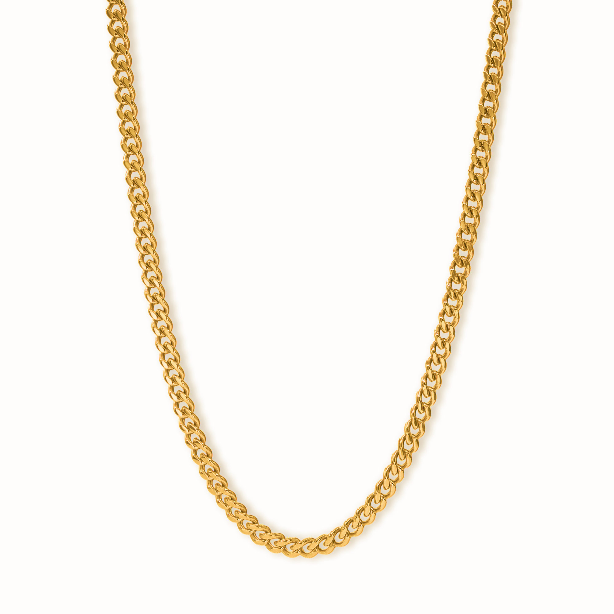 GOLD CURB CHAIN - 5.4MM