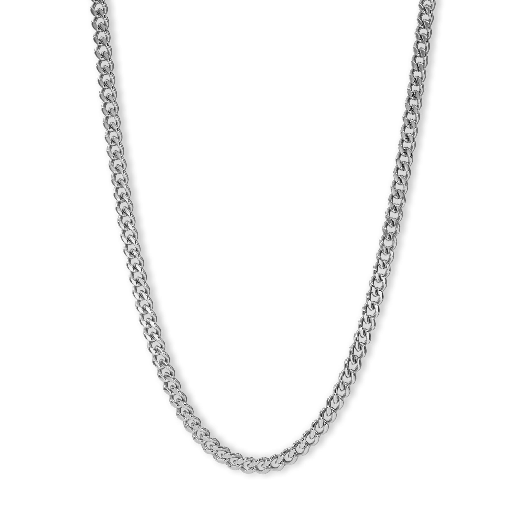 SILVER CURB CHAIN - 5.4MM