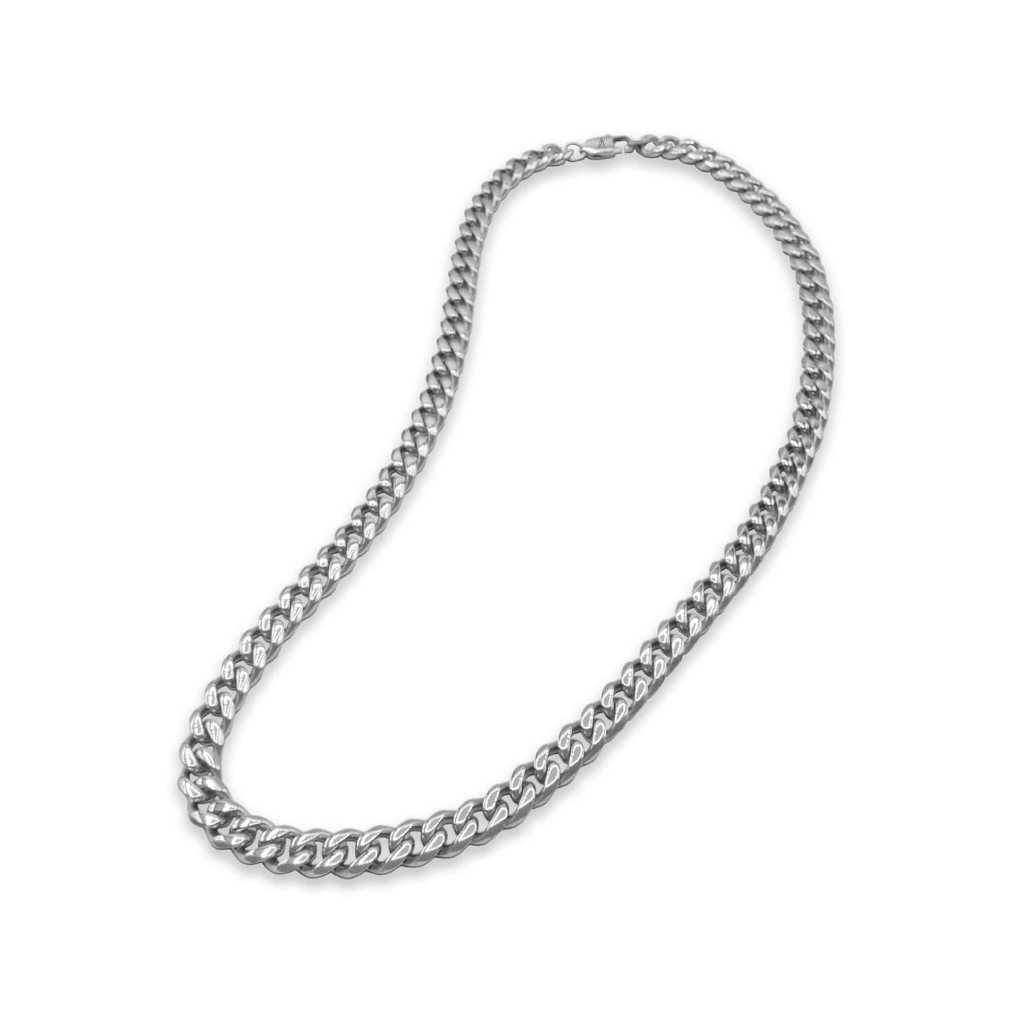 SILVER CURB CHAIN - 8.4MM