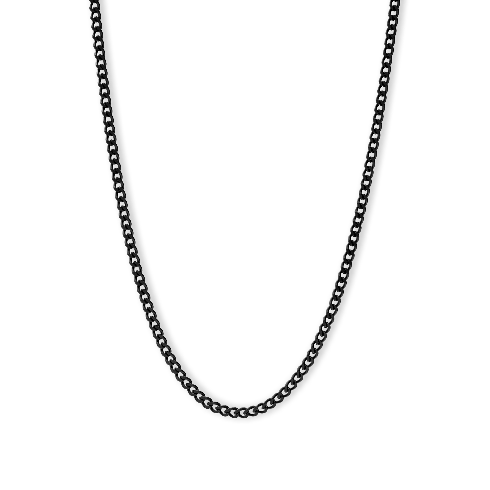 BLACK CURB CHAIN - 3.8MM