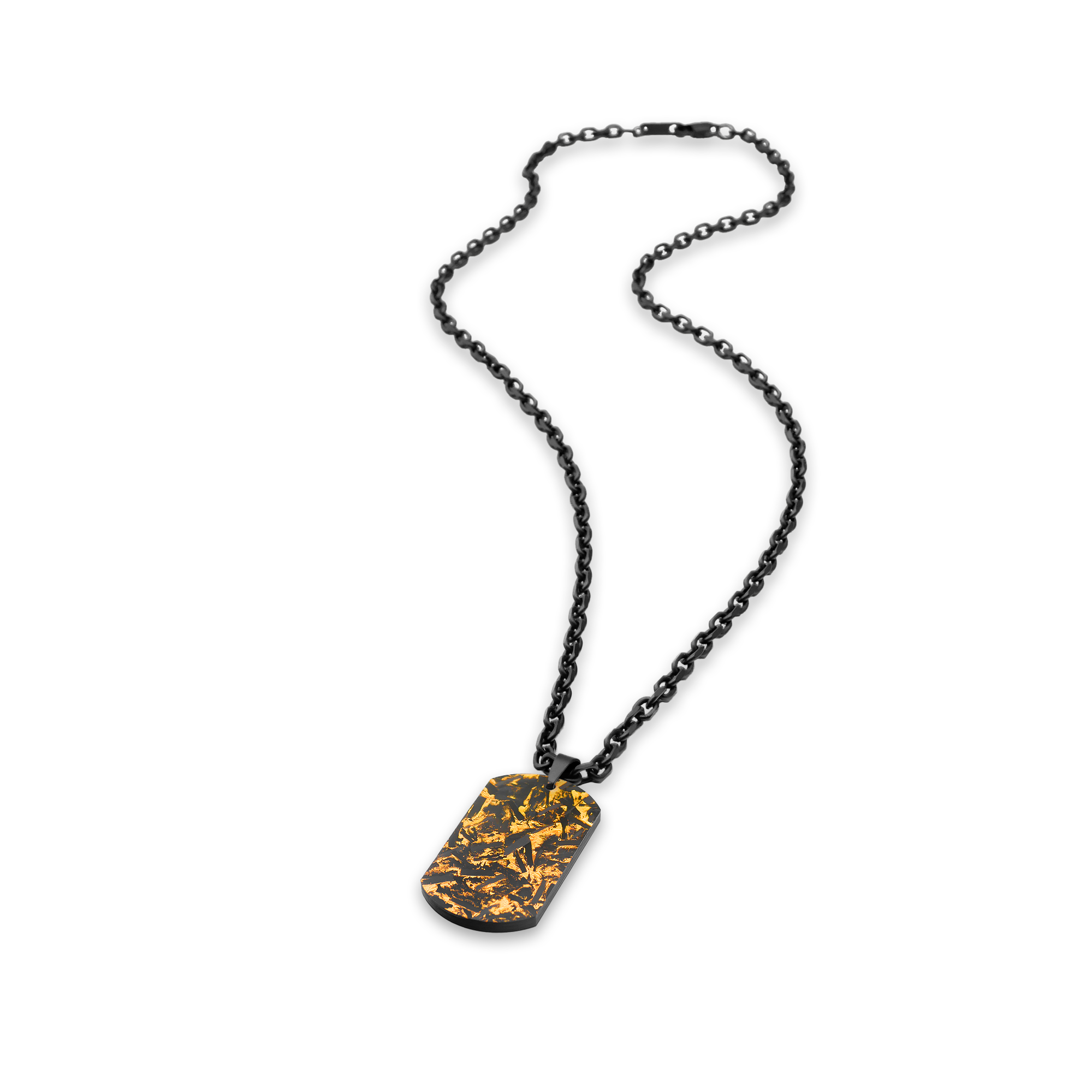 GOLD DOGTAG - CABLE CHAIN