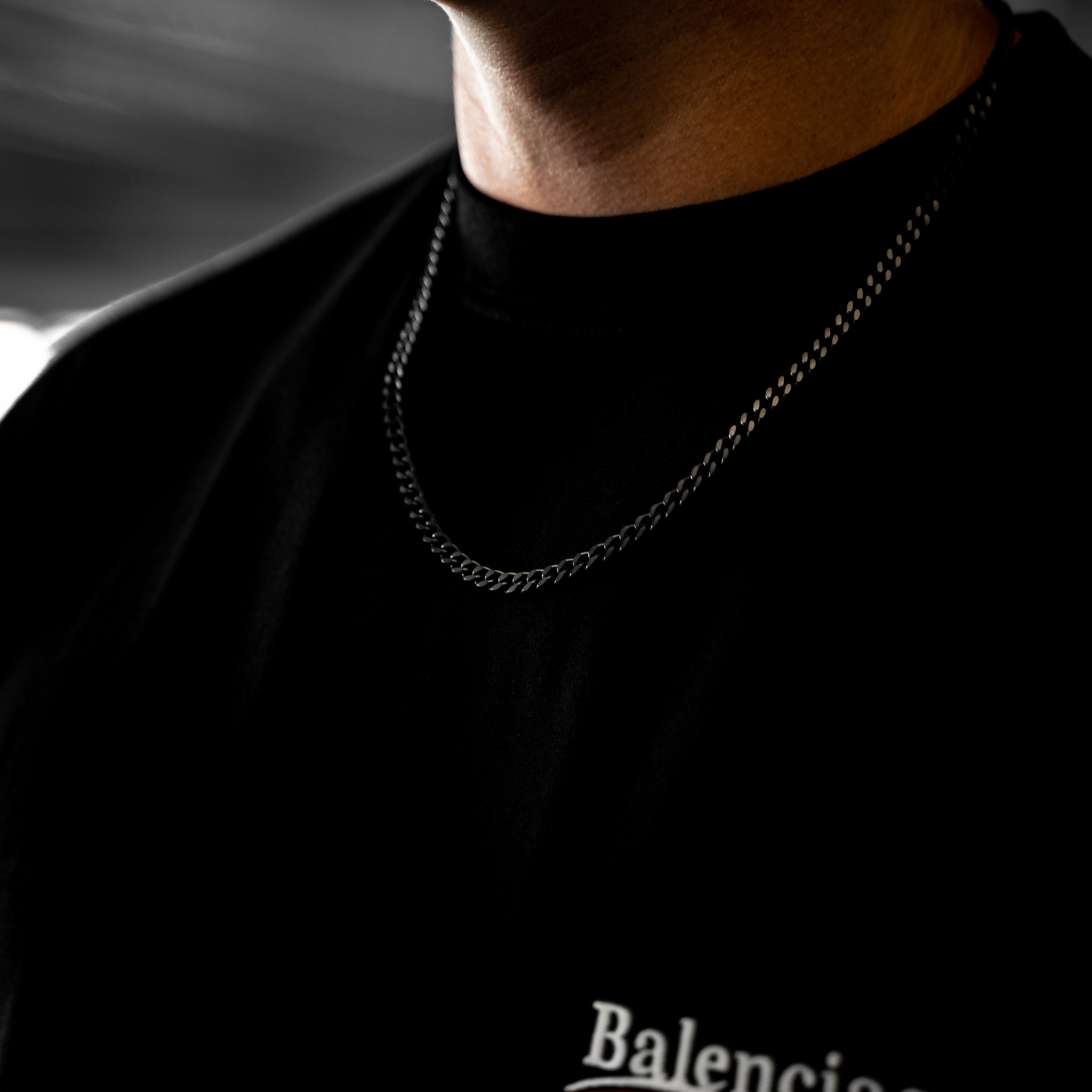 BLACK CURB CHAIN - 5.4MM